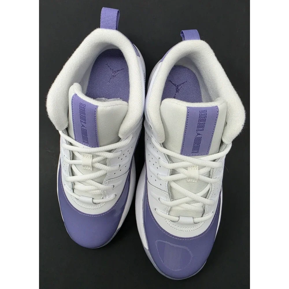 Jordan Max Aura 7 GS White Court Purple Sneakers HQ2089-115 Kid's 7Y